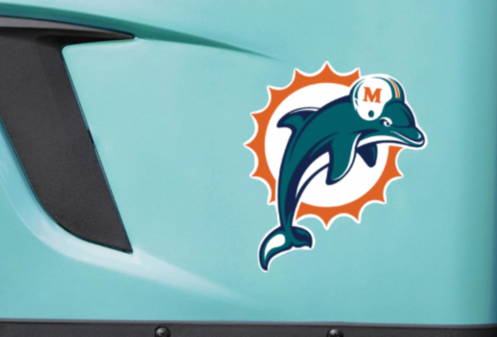 Custom Decals work on a Zycar electric golf cart