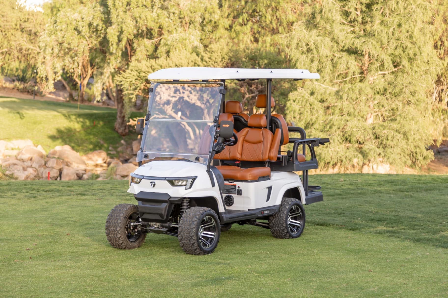 4-seater golf cart view 1