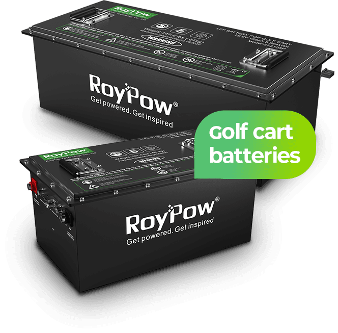 RoyPow lithium-ion batteries for golf carts