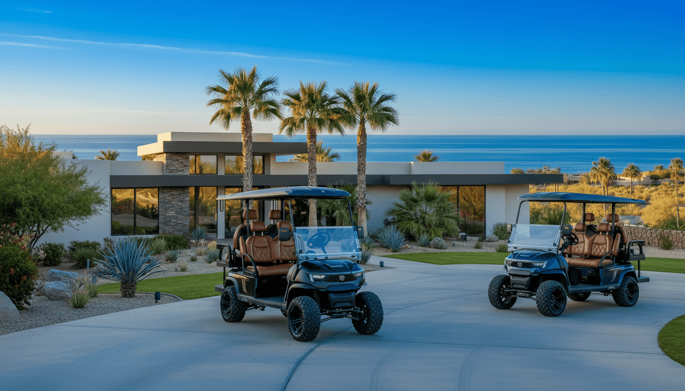 Premium electric golf cart